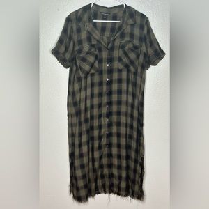 Rock & Republic Plaid Button Down Dress
